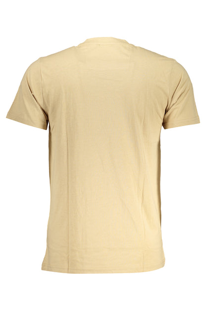 CAVALLI CLASS HERREN-KURZÄRMELIGES T-SHIRT BEIGE