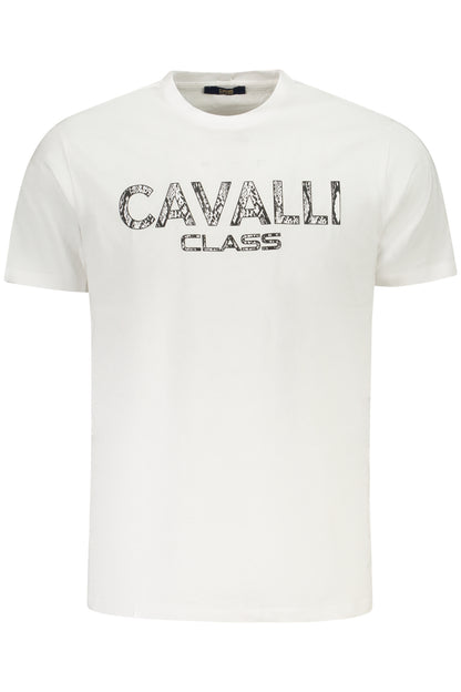 CAVALLI CLASS KURZARM-T-SHIRT HERREN WEISS