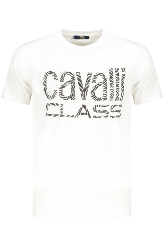 CAVALLI CLASS KURZARM-T-SHIRT HERREN WEISS