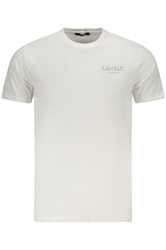 CAVALLI CLASS KURZARM-T-SHIRT HERREN WEISS