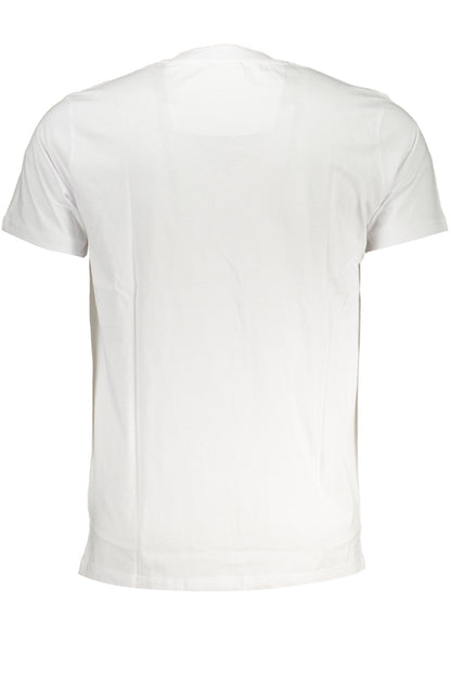 CAVALLI CLASS HERREN-KURZÄRMELIGES T-SHIRT WEISS