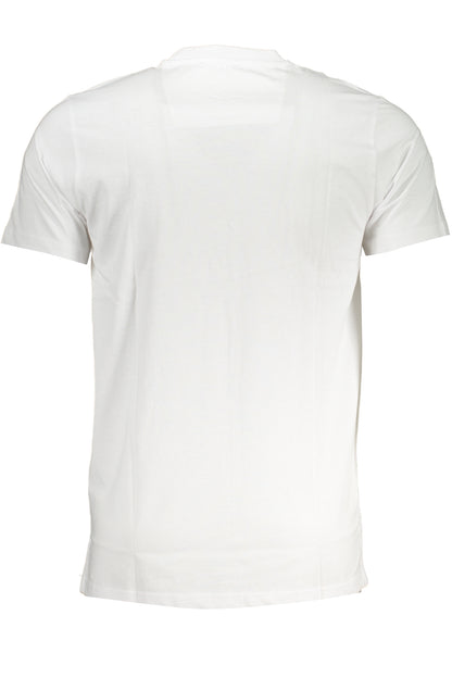 CAVALLI CLASS HERREN-KURZÄRMELIGES T-SHIRT WEISS