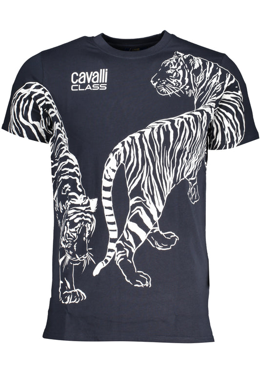 CAVALLI CLASS HERREN-KURZÄRMELIGES T-SHIRT BLAU