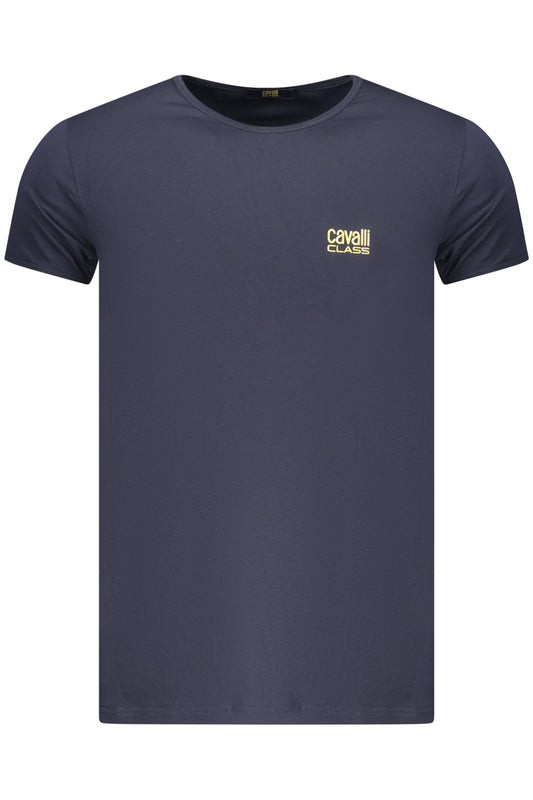 CAVALLI CLASS Herren-Kurzarm-T-Shirt, blau