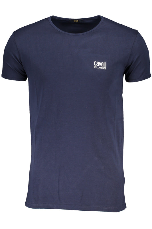 CAVALLI CLASS HERREN-KURZÄRMELIGES T-SHIRT BLAU