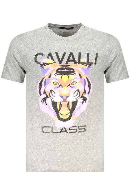 CAVALLI CLASS KURZARM-T-SHIRT HERREN GRAU
