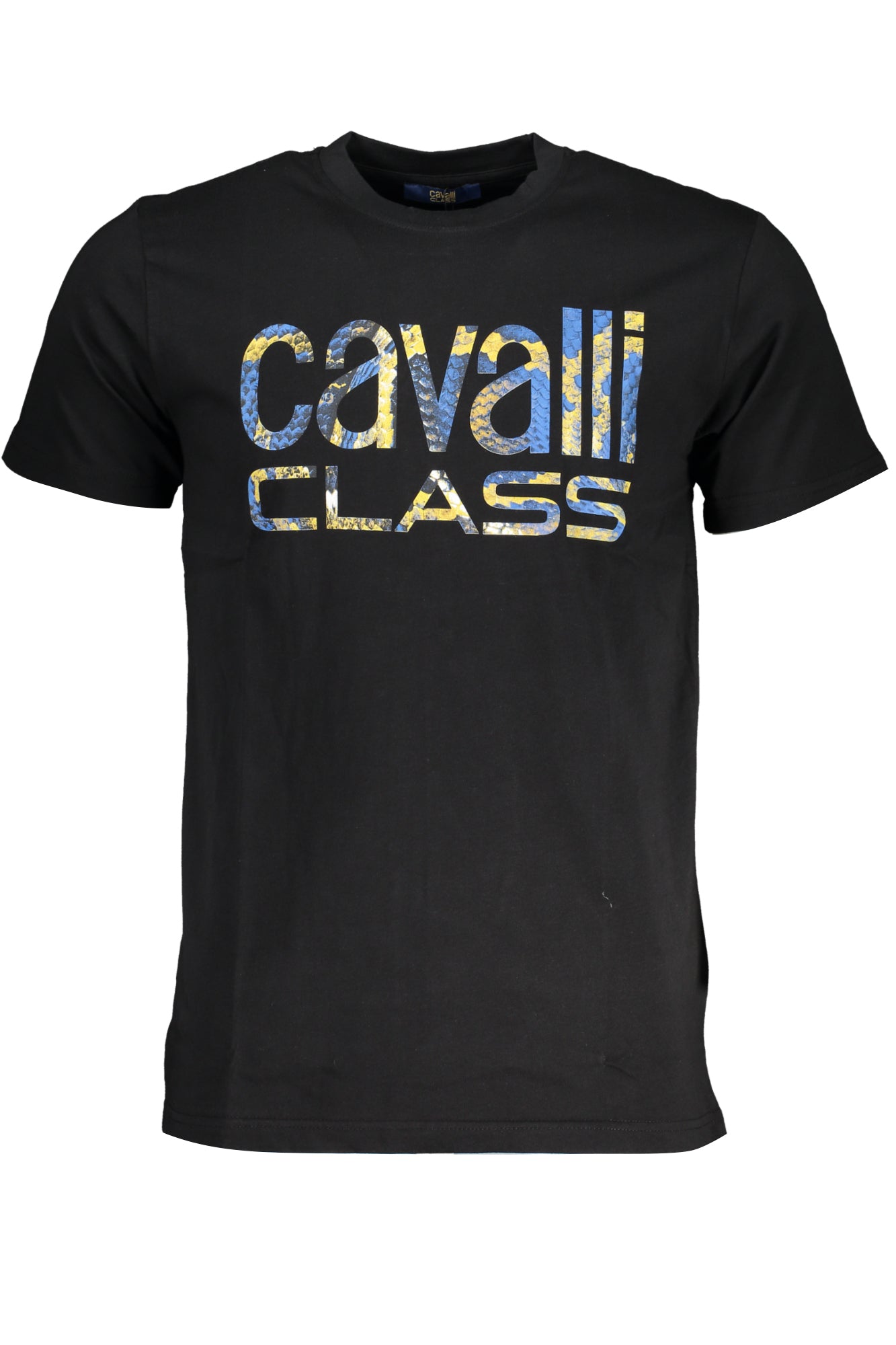 CAVALLI CLASS HERREN-KURZARM-T-SHIRT SCHWARZ