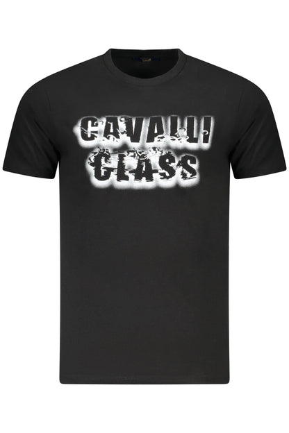 CAVALLI CLASS KURZARM T-SHIRT HERREN SCHWARZ