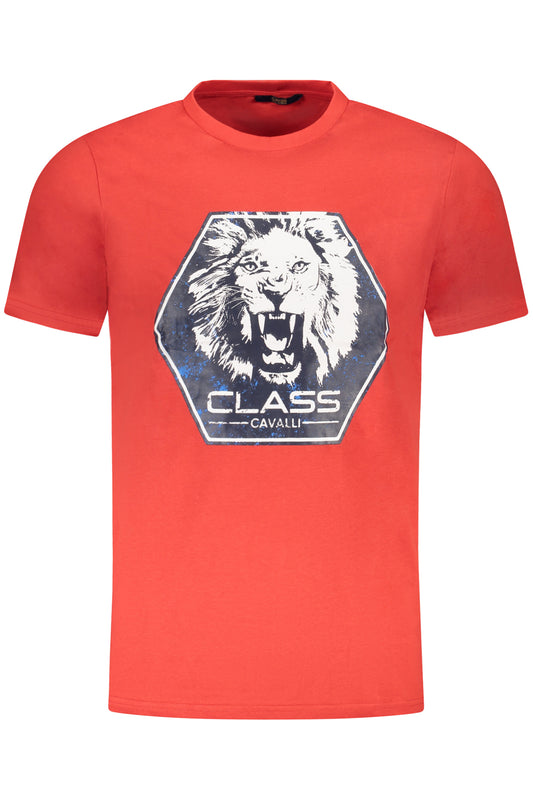 CAVALLI CLASS KURZARM T-SHIRT HERREN ROT