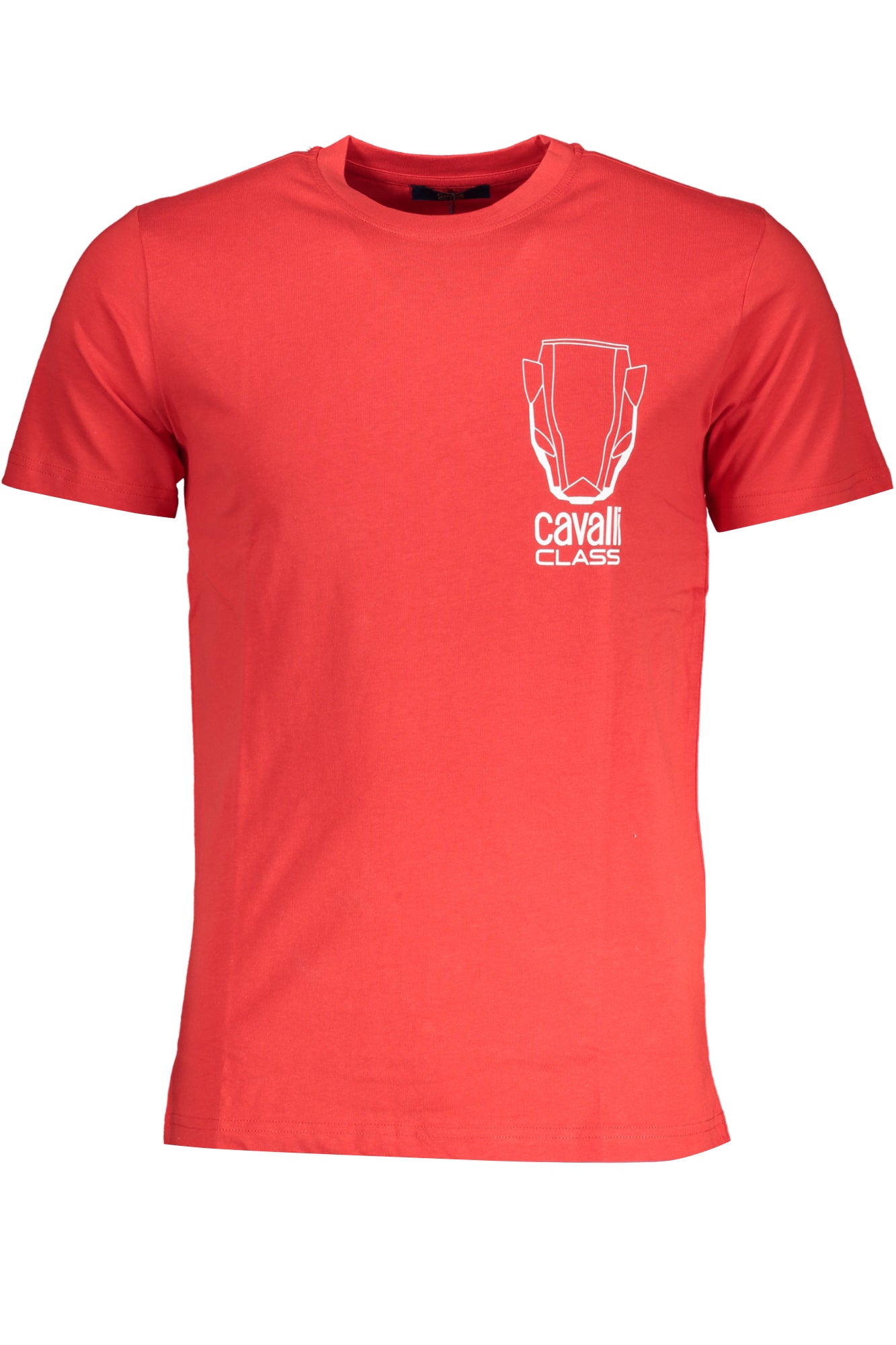CAVALLI CLASS HERREN-KURZARM-T-SHIRT ROT