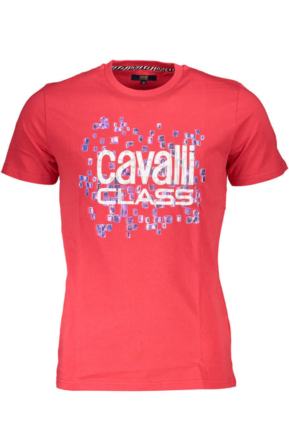 CAVALLI CLASS KURZARM T-SHIRT HERREN ROT