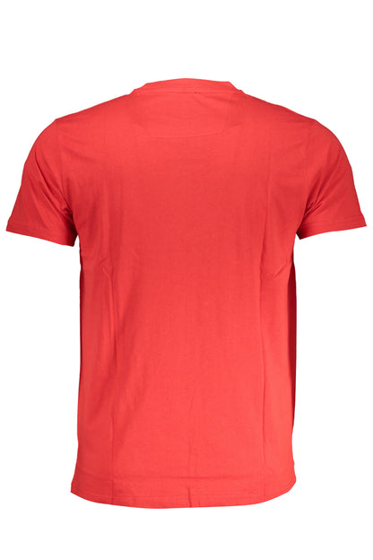 CAVALLI CLASS HERREN-KURZARM-T-SHIRT ROT