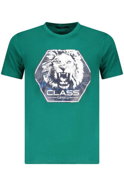CAVALLI CLASS KURZARM-T-SHIRT HERREN GRÜN