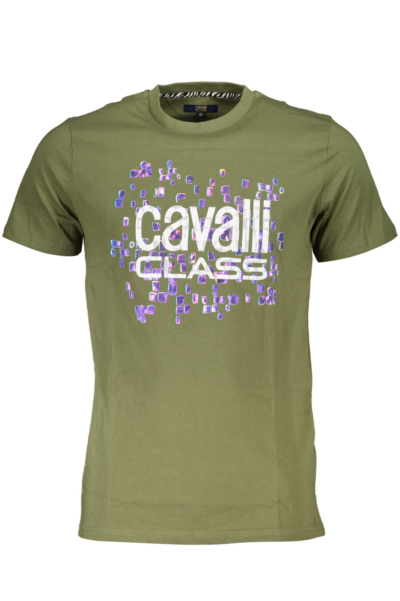 CAVALLI CLASS KURZARM-T-SHIRT HERREN GRÜN