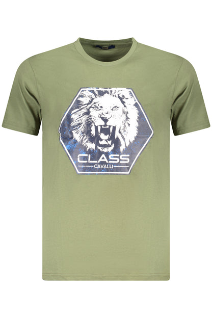 CAVALLI CLASS KURZARM-T-SHIRT HERREN GRÜN