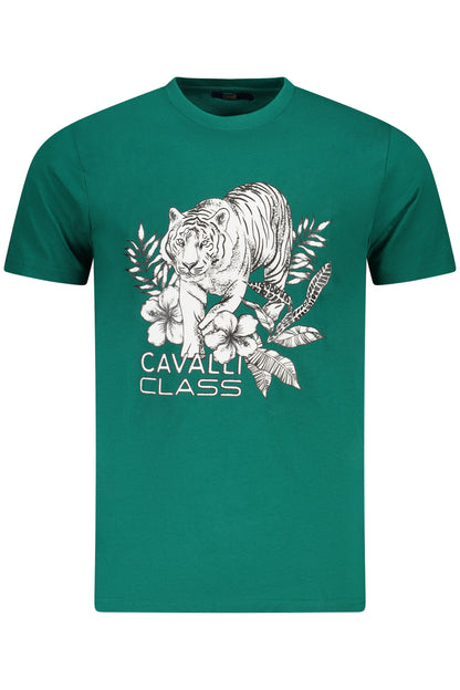 CAVALLI CLASS KURZARM-T-SHIRT HERREN GRÜN