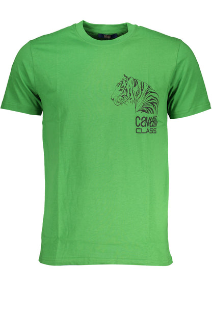 CAVALLI CLASS GRÜNES KURZÄRMELIGES HERREN-T-SHIRT