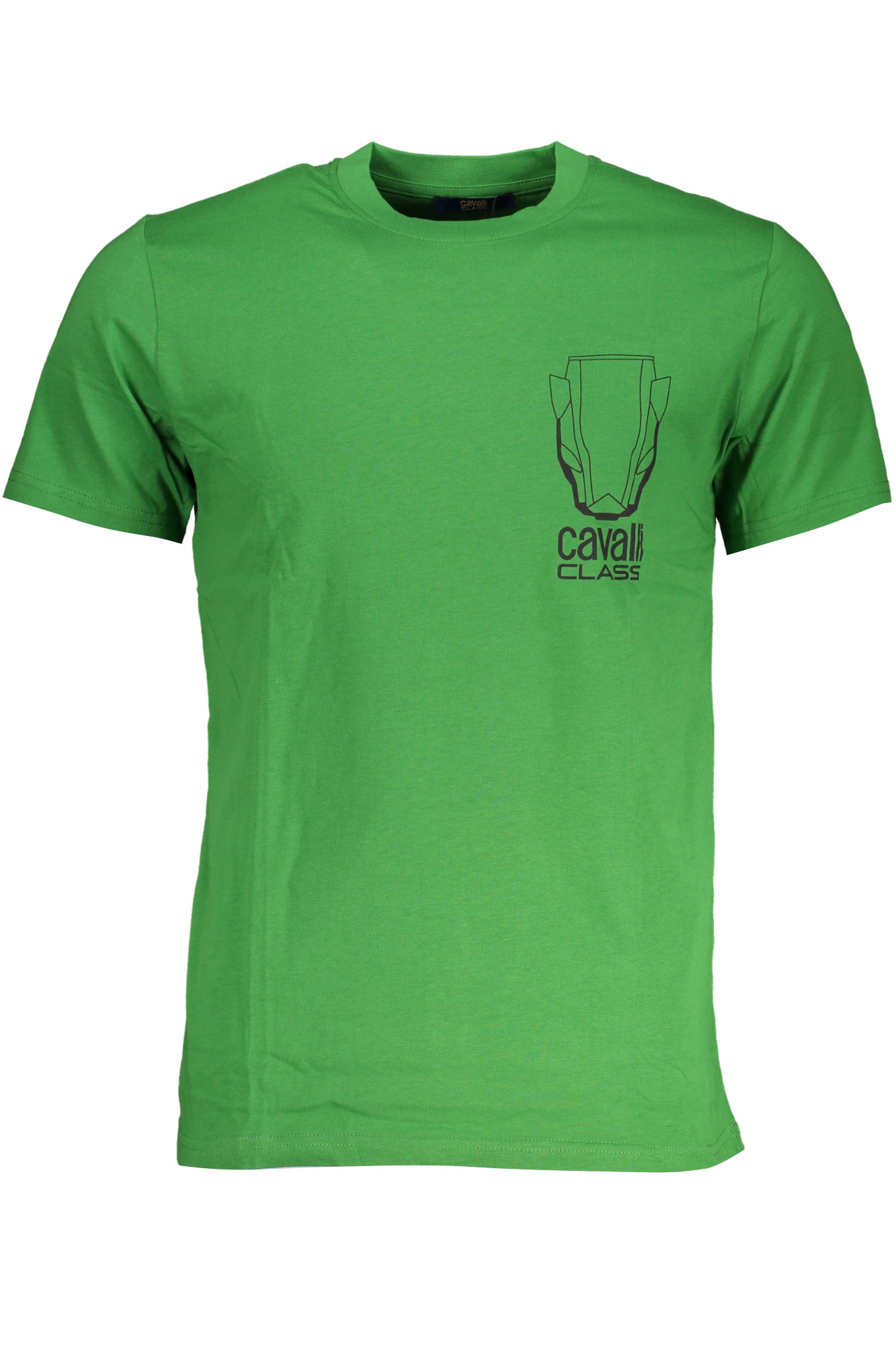 CAVALLI CLASS GRÜNES KURZÄRMELIGES HERREN-T-SHIRT