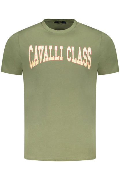 CAVALLI CLASS KURZARM-T-SHIRT HERREN GRÜN