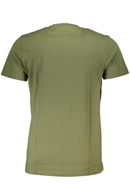 CAVALLI CLASS LANGARM-T-SHIRT HERREN-ÄRMEL-T-SHIRT GRÜN