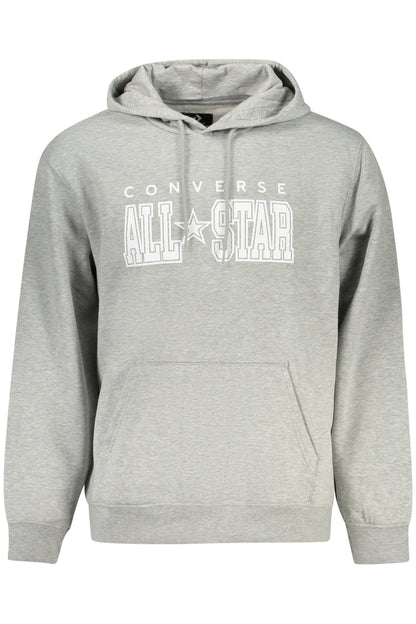 CONVERSE HERREN-SWEATSHIRT MIT REISSVERSCHLUSS, GRAU