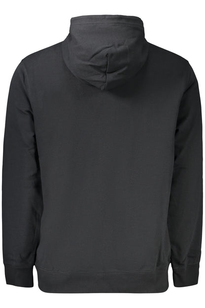 Converse Herren-Kapuzenjacke mit Reißverschluss, Schwarz