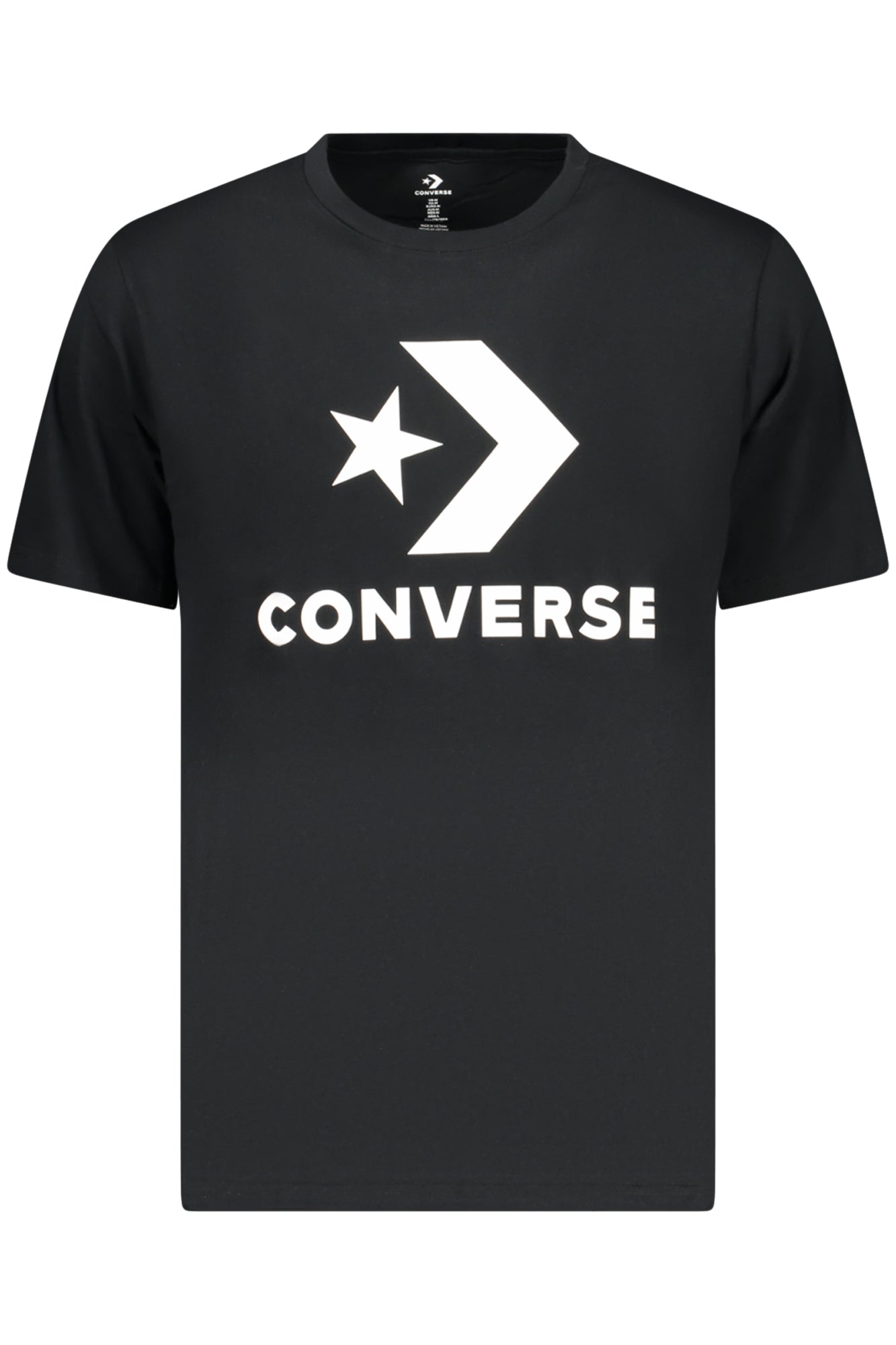 Converse Herren Kurzarm-T-Shirt, Schwarz