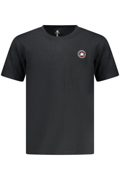 Converse Herren Kurzarm-T-Shirt, Schwarz