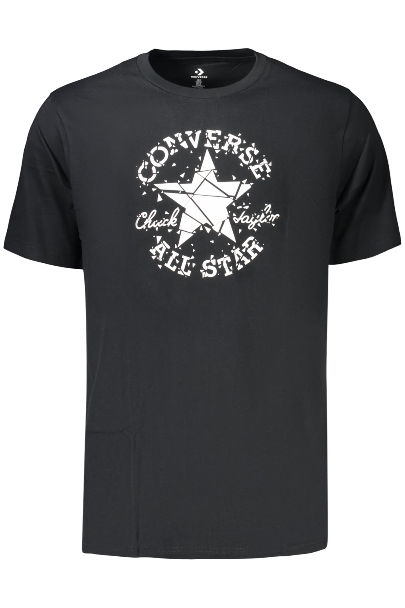 Converse Herren Kurzarm-T-Shirt, Schwarz