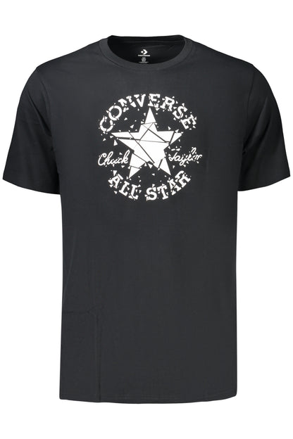 Converse Herren Kurzarm-T-Shirt, Schwarz