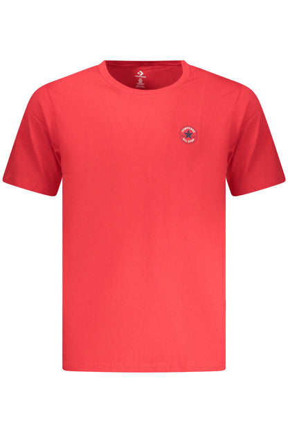 Converse Herren-T-Shirt, rot, kurzärmelig