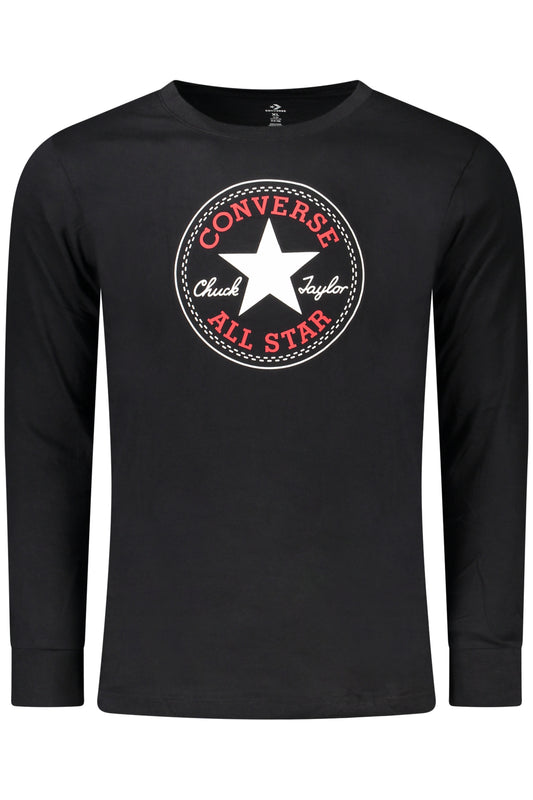 CONVERSE KINDER-T-SHIRT MIT LANGEN ÄRMELN, SCHWARZ