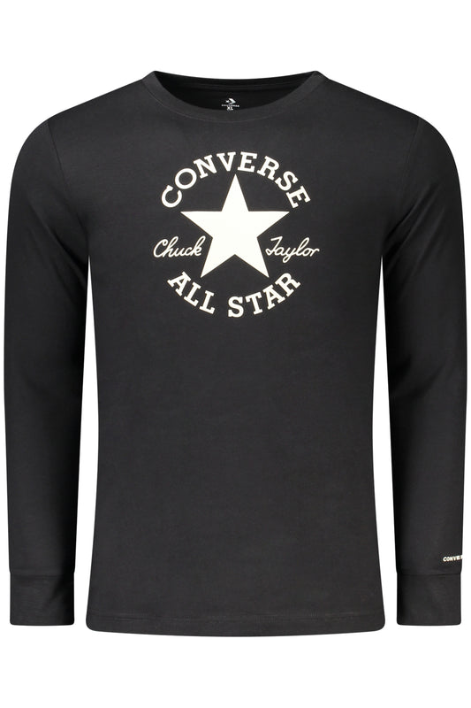 CONVERSE KINDER-T-SHIRT MIT LANGEN ÄRMELN, SCHWARZ