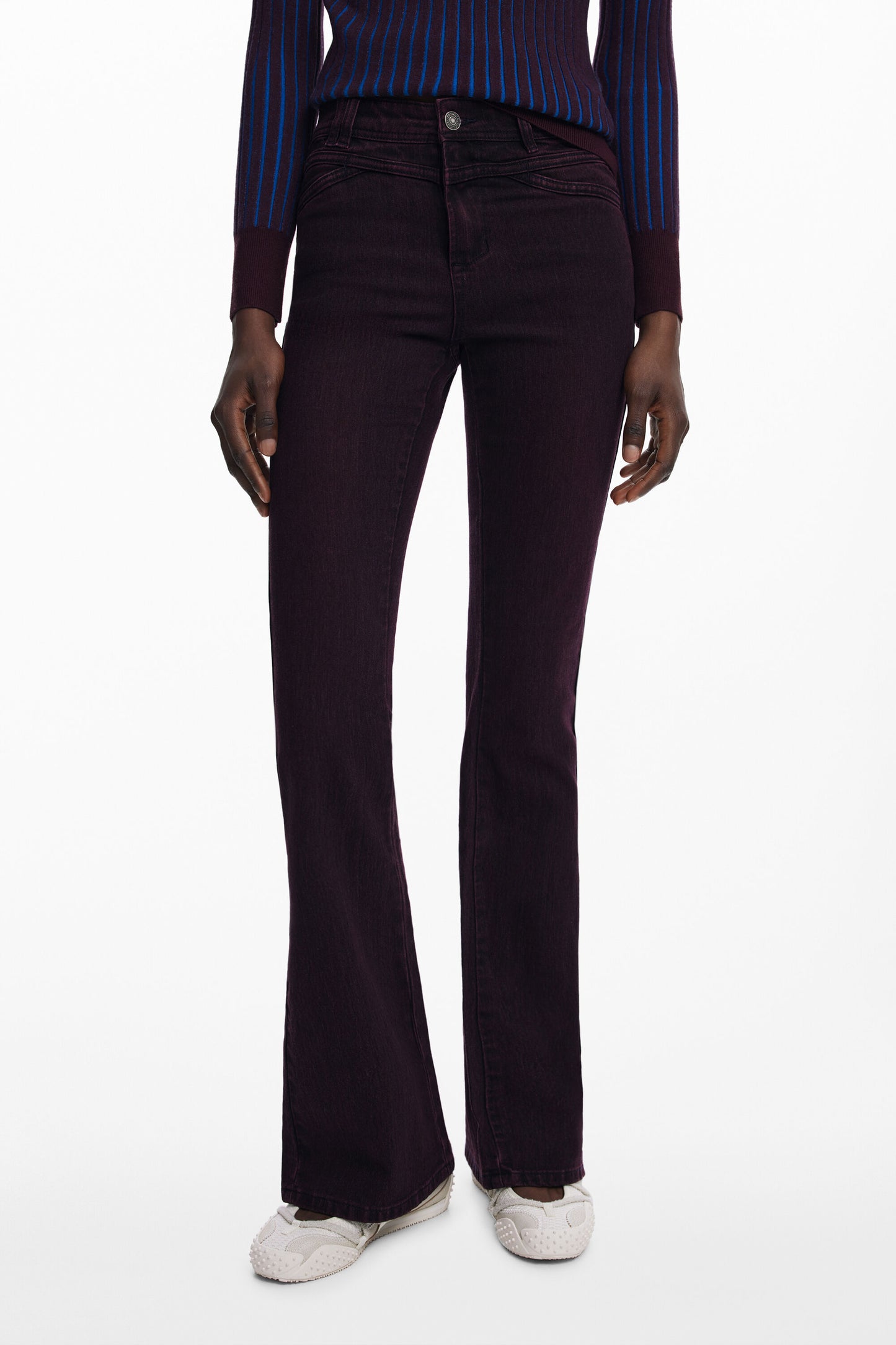 DESIGUAL DAMEN DENIM JEANS LILA