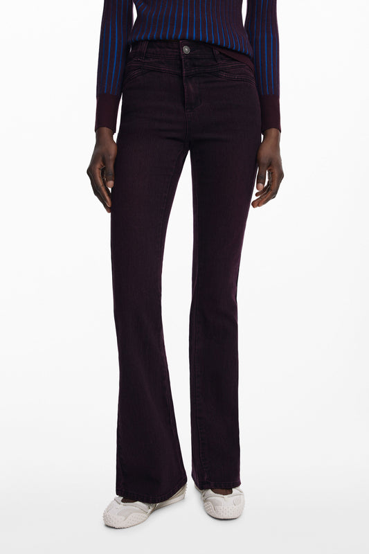 DESIGUAL DAMEN DENIM JEANS LILA