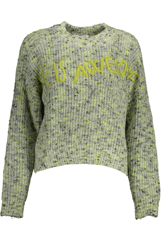 DESIGUAL GRÜNER DAMENPULLOVER