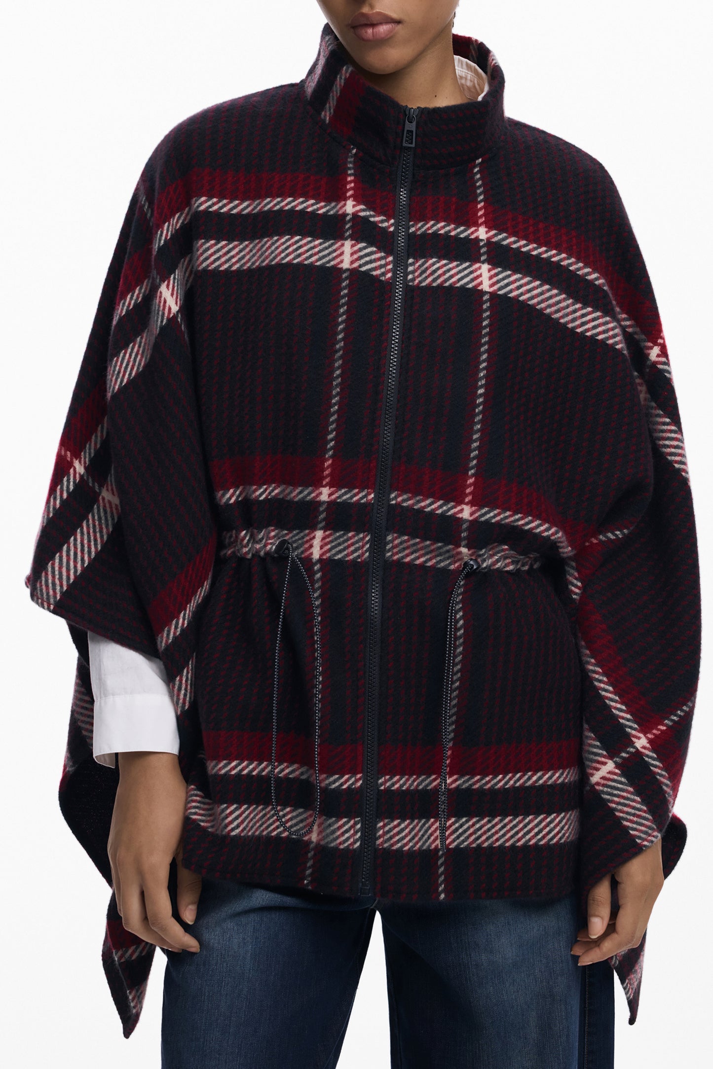 DESIGUAL PONCHO DAMEN SCHWARZ