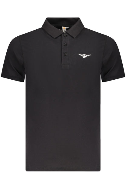 ARMY 1659 SCHWARZES HERREN-KURZARM-POLO