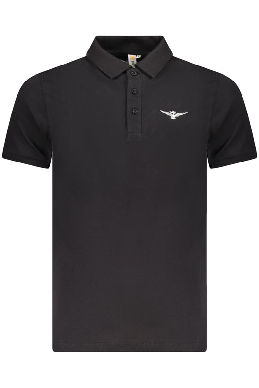 ARMY 1659 SCHWARZES HERREN-KURZARM-POLO