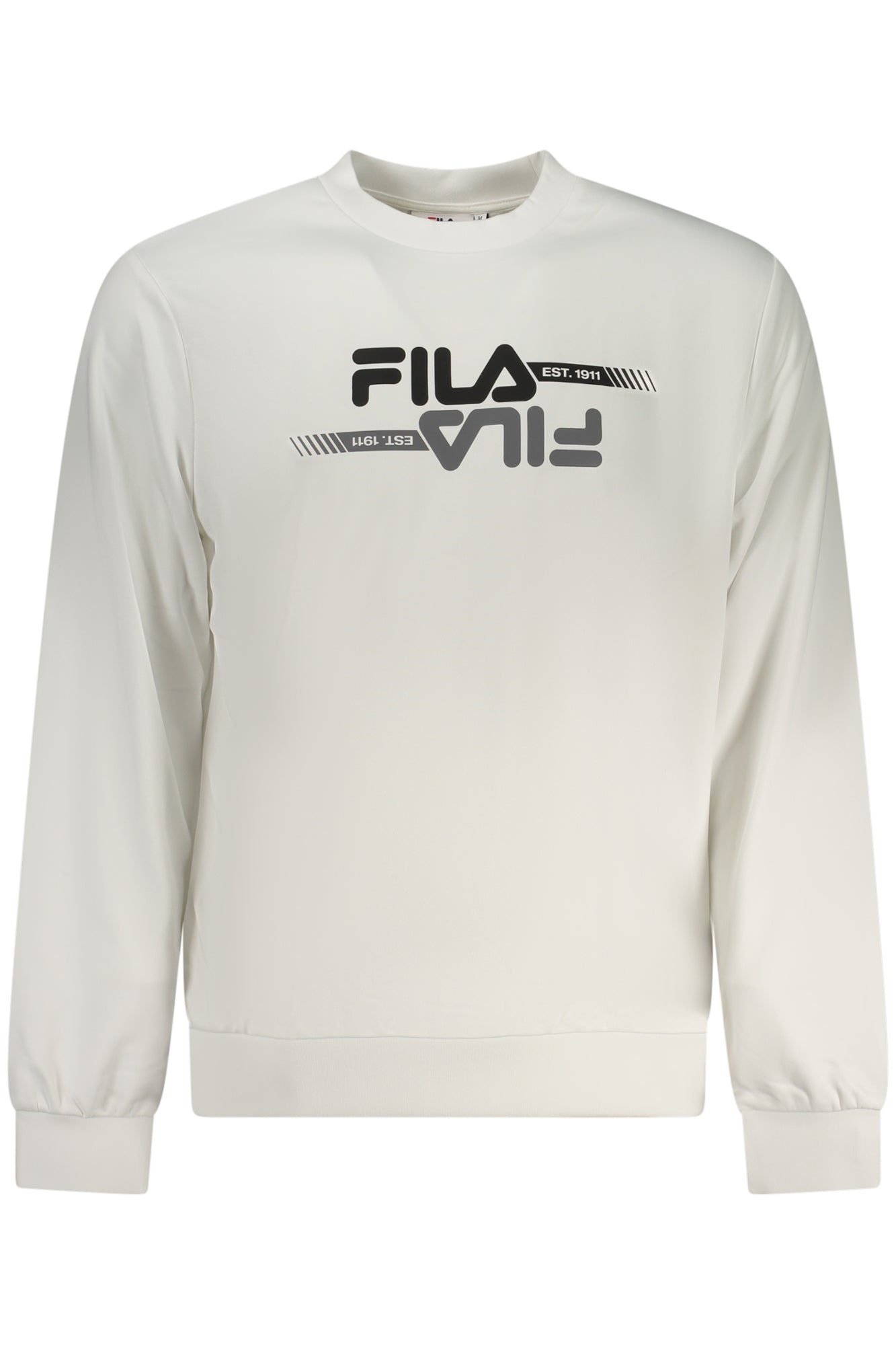 FILA Herren-Sweatshirt mit Reißverschluss, weiß
