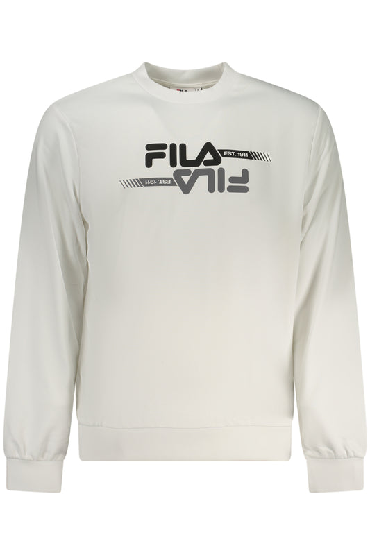 FILA Herren-Sweatshirt mit Reißverschluss, weiß
