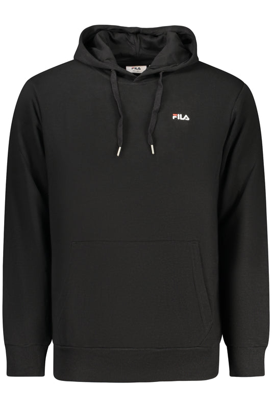FILA Herren-Sweatshirt mit Reißverschluss, schwarz