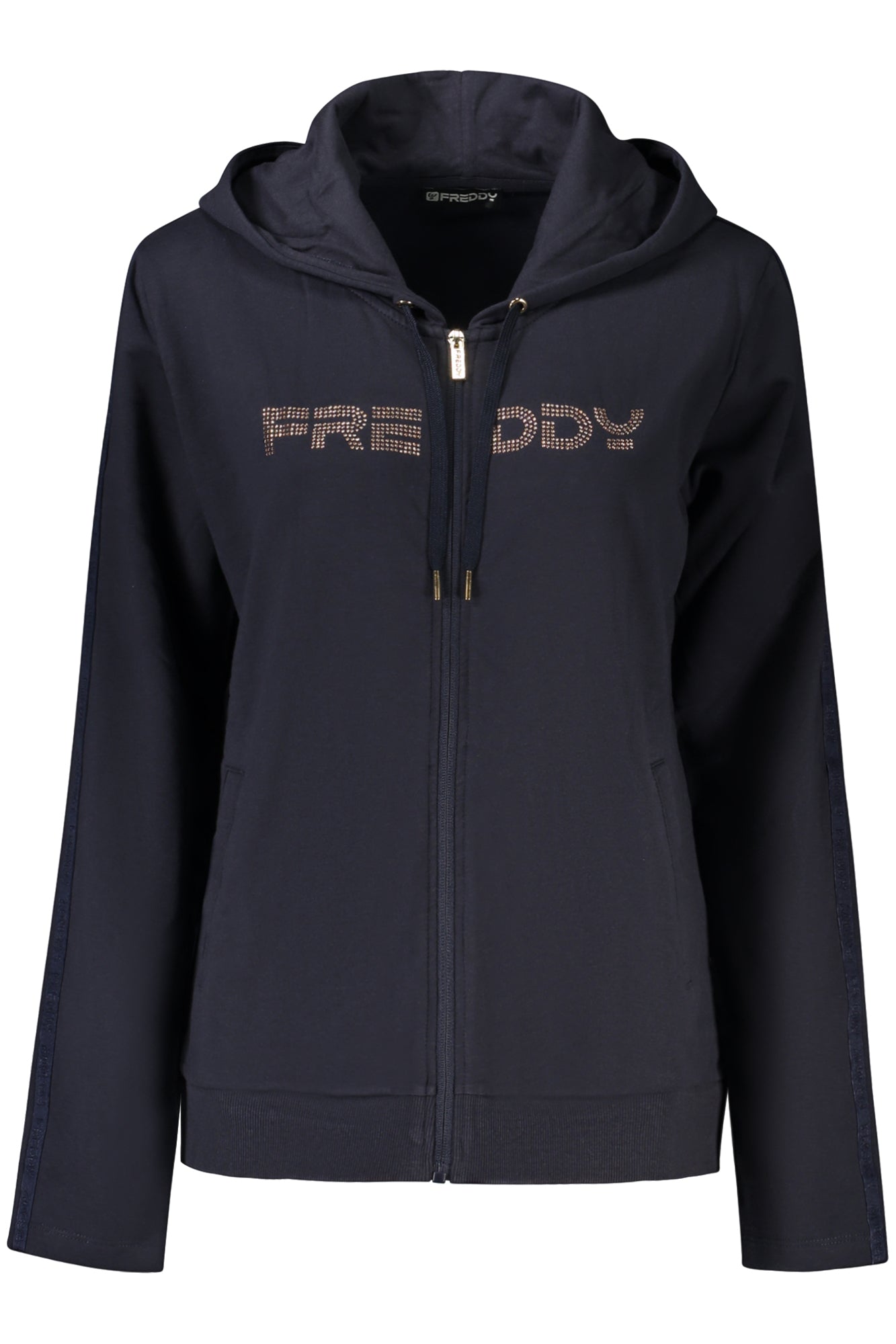 FREDDY BLAUES DAMEN-SWEATSHIRT MIT REISSVERSCHLUSS