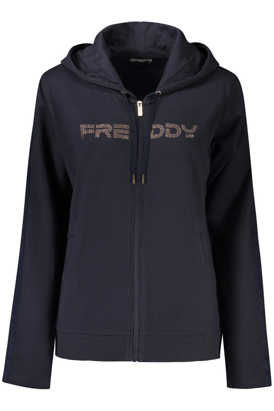 FREDDY BLAUES DAMEN-SWEATSHIRT MIT REISSVERSCHLUSS