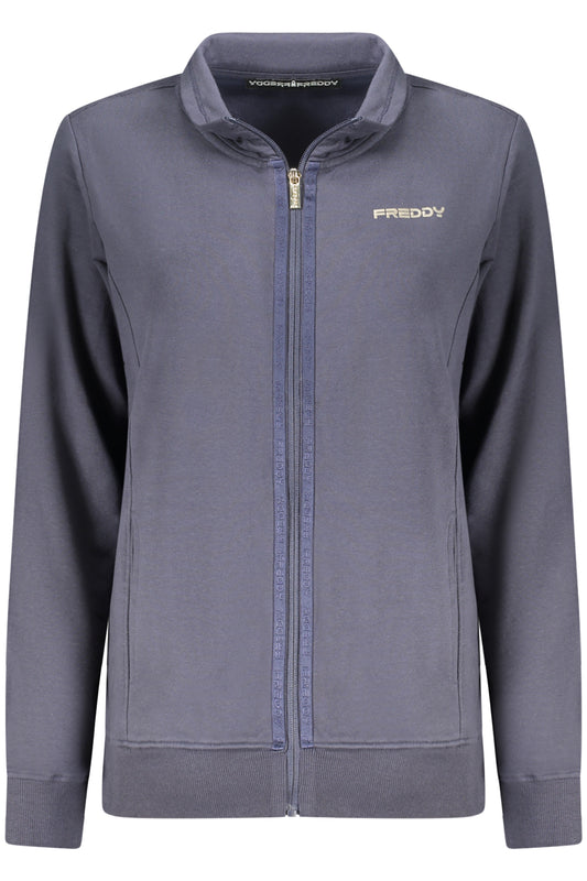 FREDDY BLAUES DAMEN-SWEATSHIRT MIT REISSVERSCHLUSS