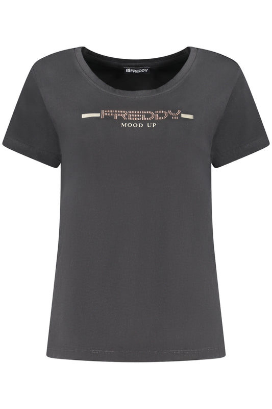 FREDDY DAMEN KURZARM T-SHIRT SCHWARZ