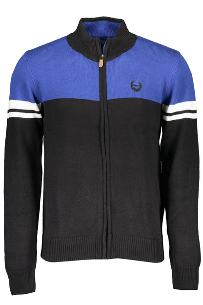 GIAN MARCO VENTURI SCHWARZER CARDIGAN FÜR HERREN
