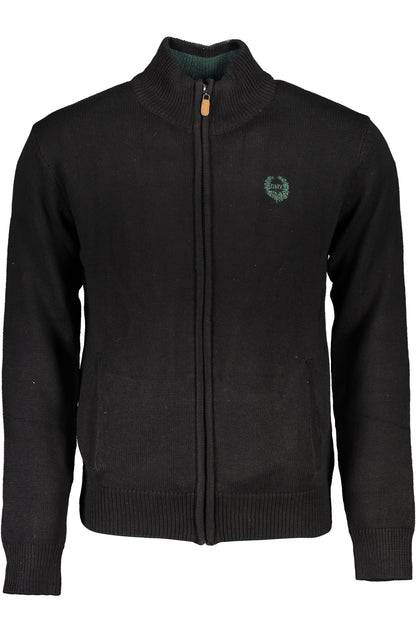 GIAN MARCO VENTURI HERREN-CARDIGAN IN SCHWARZ