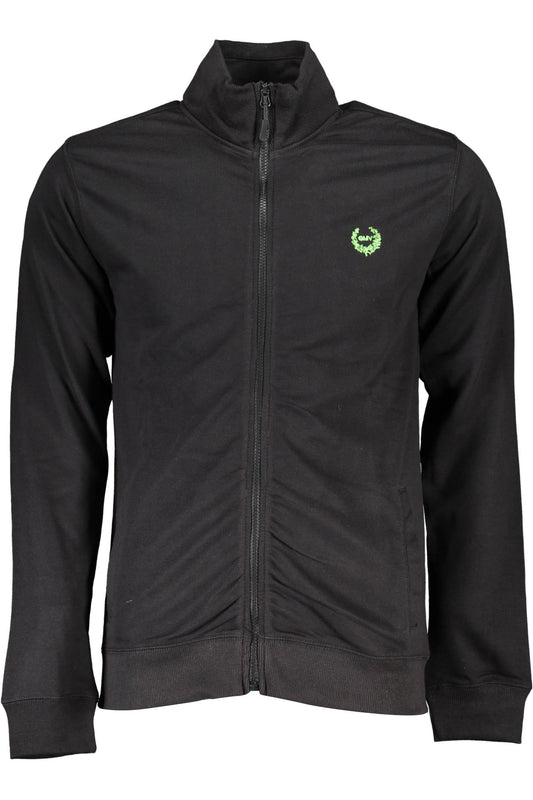 GIAN MARCO VENTURI HERREN-SWEATSHIRT MIT SCHWARZEM REISSVERSCHLUSS