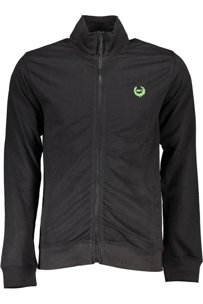 GIAN MARCO VENTURI HERREN-SWEATSHIRT MIT SCHWARZEM REISSVERSCHLUSS